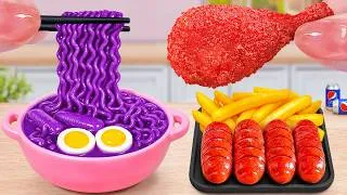 Thumbnail: Best of Combo Food 🍗 How To Make Mini Fried Chicken With Korean Spicy Noodles 🍜 Mina Mini Kitchen