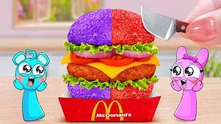 Thumbnail: Best of Food ♥️ How To Make Miniature Flamin hot Cheetos Cheeseburger 🍔 Mina Mini Kitchen