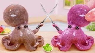 Thumbnail: Best Tasty Food Recipes for Seafood Lovers 🥳 Miniature Cook Stir Fried Octopus 🐙 Mina Mini Kitchen