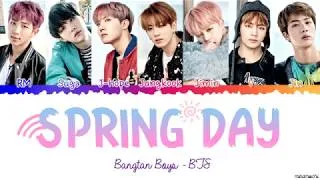 Thumbnail: BTS (방탄소년단) 'Spring Day' (봄날) 🌸 Lyrics [Color Coded Han_Rom_Eng]