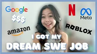 Thumbnail: I got my dream SWE job 🥳 | How I got here & my internship experience