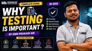 Thumbnail: Why Software Testing Is Important? | Importance of Testing Explained | In Odia | Omm Prakash Sir