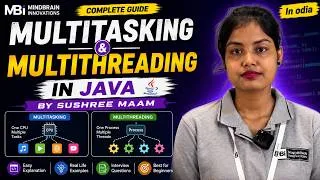 Thumbnail: Multitasking & Multithreading in Java | Complete Guide for Beginners | In Odia | Sushree Maam