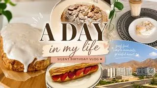 Thumbnail: A Peaceful Birthday vlog in Muscat | Silent Vlog | Healthy Lemon Cake, Workout & Breakfast