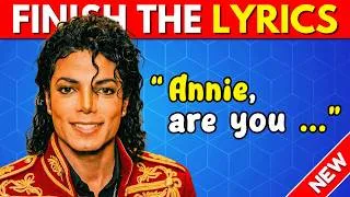 Thumbnail: FINISH THE LYRICS 🎵👑 Michael Jackson Edition | Ultimate MJ Music Quiz #2