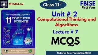 Thumbnail: Chapter 2 Computational Thinking | Exercise MCQs| FBISE 1st Year Class 11 Computer Science