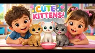 Thumbnail: 🐱 one Cute Kittens Meet a Little Boy & Girl! 😍😻  Baby Kitten + 2 Cute Kids = Pure Cuteness!