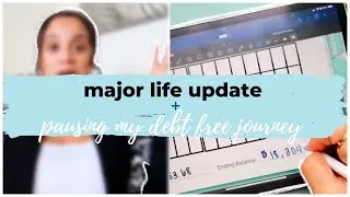 Thumbnail: why I am pausing my debt free journey + avoiding burn out....*April Debt Free Update*