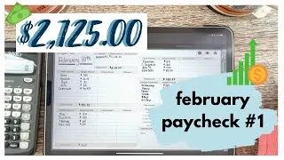 Thumbnail: $2,125.00 February Paycheck #1 | Zero-Based Budget | Budget With Me | Digital Financial Planner