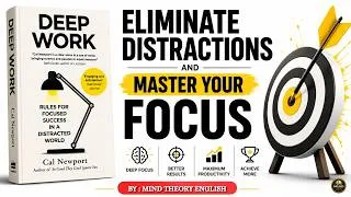 Thumbnail: Deep Work by Cal Newport | Complete Book Summary to Master Focus & Productivity