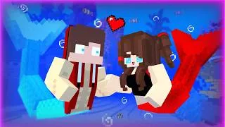 Thumbnail: MAIZEN: JJ and JJ Sister Became a Mermaid - Minecraft Animation JJ & JJ Sister & Mikey