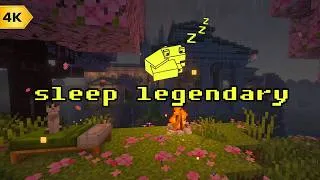 Thumbnail: build your empire in dreams... [sleep minecraft rain, calming music for sleep minecraft]