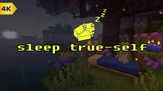 Thumbnail: masks off in the dark... [sleep minecraft music fire & rain thunderstorm sounds for sleeping]
