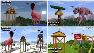 Thumbnail: SURVIVED FROM LAMB, SIREN HEAD, MEGATRON ARRIVAL In Minecraft - Gameplay - Coffine Meme 