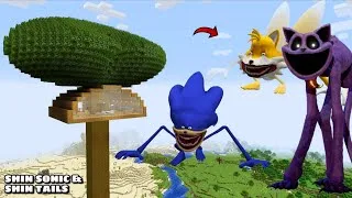 Thumbnail: SURVIVED FROM CATNAP, SHIN SONIC AND SHINE YELLOW ARRIVAL In Minecraft - Gameplay - Coffine Meme 