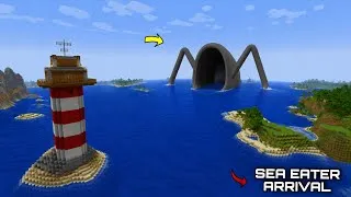 Thumbnail: SURVIVED AGAINST SEAEATER ARRIVES In Minecraft 😨 | Gameplay - Coffine Meme 