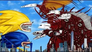 Thumbnail:  Shin Sonic Tapes vs All Infected Sky. Full Animation.Drawing Cartoon.