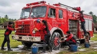 Thumbnail: 4 Friends Restored a Giant Old Fire Truck 🚒 | Amazing Transformation