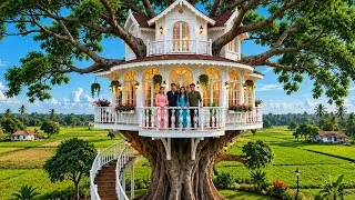 Thumbnail: 🌳 We Built a Dream Tree House on a Giant Tree! 😱🏡 | 18-Year-Old Friends’ Epic Adventure
