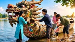 Thumbnail: 100 साल पुरानी Dragon Boat की Repair और समुद्र की रोमांचक यात्रा! 🐉🌊 | Amazing Adventure
