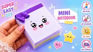 Thumbnail: DIY Kawaii Mini Notebook | No Glue, No Scissors | Easy Paper Crafts