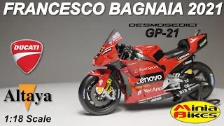 Thumbnail: EP588 | FRANCESCO BAGNAIA (2021) | DUCATI DESMOSEDICI GP21 | ALTAYA | 1:18 SCALE | MOTOGP