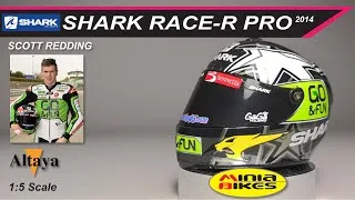 Thumbnail: EP585 | SCOTT REDDING (2014) | SHARK RACE - R PRO CARBON | ALTAYA | 1:5 SCALE | MINIATURE HELMET