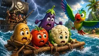 Thumbnail: Vegetable Friends Ki Dangerous Sea Adventure | Full Hindi Cartoon Story