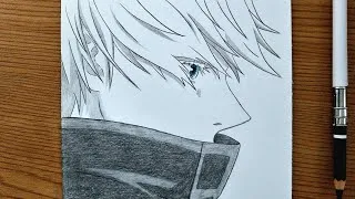 Thumbnail: How To Draw Gojo Satoru Side View || Jujutsu Kaisen Drawing Tutorial