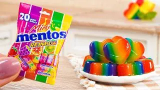 Thumbnail: Amazing Rainbow Jelly | Satisfying Miniature Fruit Heart Jelly | Colorful Jelly Dessert