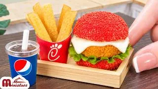 Thumbnail: 🍔 So Cheesy Mini Cheetos Cheeseburger Recipe | ASMR Cooking Mini Food