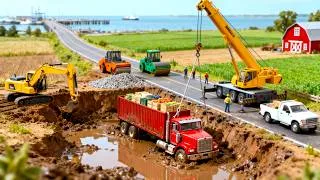 Thumbnail: Miniature Rescue: Truck Stuck in Mud & Rebuilding the Farm-to-Port Trade Road 🚚🌧️