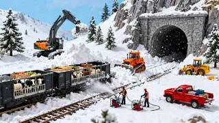 Thumbnail: Miniature Rescue: Saving a Train Trapped in a Snowstorm & Repairing the Mountain Road