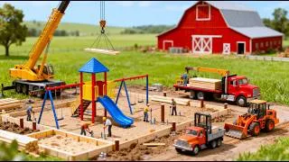 Thumbnail: Miniature Construction: Building a Kids Playground for the Farm Barn 🛝🏗️