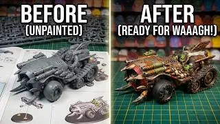 Thumbnail: Beginners GUIDE to Painting a Warhammer 40k Ork Megatrakk Scrapjet