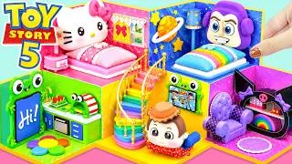 Thumbnail: TOY STORY 5 Build Hello Kitty House with Buzz Lightyear, Woody & Lily Pad 🌈 DIY Miniature House