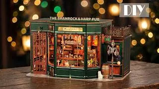 Thumbnail: Shamrock & Harp Pub || Fifijoy DIY Booknook Kit - Relaxing Satisfying Video