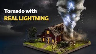 Thumbnail: I Built a Tornado Diorama with Real Lightning Inside | eufyMake UV Printer