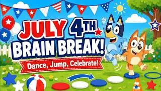 Thumbnail: July 4th Bluey-inspired Brain Break | Dance, Jump, Celebrate!