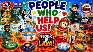 Thumbnail: Community Helpers Bluey Brain Break | Floor Is Lava