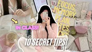 Thumbnail: 10 Study Secrets That Will Make You the Smartest Person in Class 🎓✨