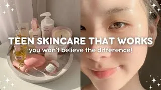 Thumbnail: glow up skincare routine for teens 🌸✨ (get rid of dull skin fast!)