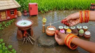 Thumbnail: 3 Types Of IceCream Lassi | Chocolate + Butterscotch + Starwberry | Summer Speical | Mini Foodkey