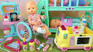 Thumbnail: Satisfying with Unboxing Emercency Doctor Toy Set, Doll Bunk Bed Slide | Ball Pit Balls | ASMR
