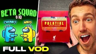 Thumbnail: MINIMINTER REACTS TO BETA SQUAD AMONG US & LIVERPOOL MOST EXPENSIVE BOX! (FULL VOD)