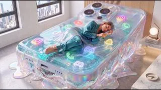 Thumbnail: Insane ASMR Beds You've Definitely Never Seen📱🌊 | Would You Sleep On A Giant iPhone? | 4K