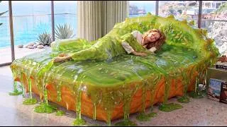Thumbnail: Insane ASMR Beds You've Definitely Never Seen🐉| Sleeping Inside а Giant Dragon Fruit | 4K