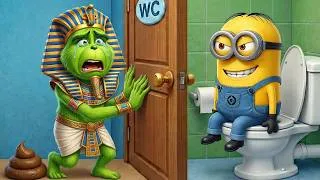 Thumbnail: MINIONS, Please Open the Door! GINCH Needs Toilet NOW 😱🚽 | Funny Minions Cartoon