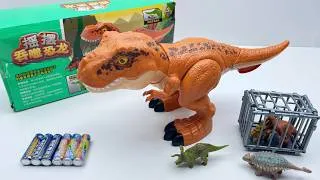 Thumbnail: 9-Minute Electronic Toy Unboxing: Egg-Laying Brachiosaurus and T-Rex – ASMR Toy Review