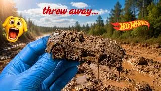 Thumbnail: This hot wheel was thrown in the mud🤔🏎️| ASMR Cleaning